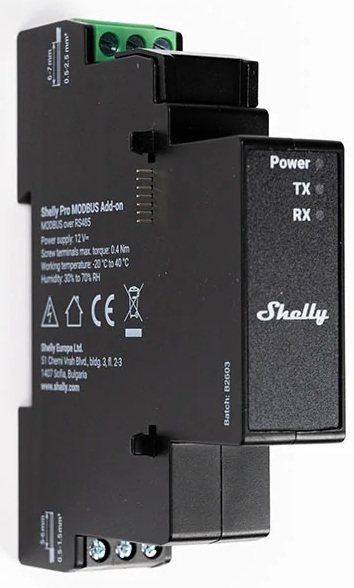 Сериен интерфейс Shelly Pro Modbus Add-on RS485 - 074487