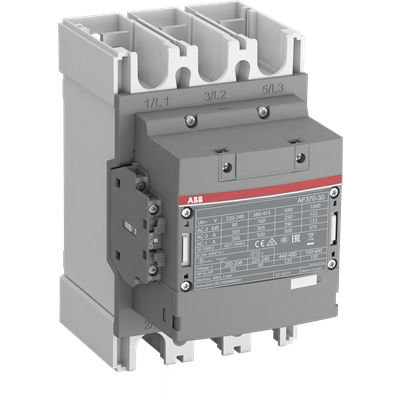 Контактор AF370-30-22 3P 200kW (370A AC-3) 2NO+2NC 24...60V 50/60Hz ABB