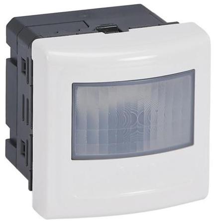Датчик за движение PIR, 170°, обхват 8m @ h=1.2m, LED ≤ 100W, без неутрала, с ключ, 2 мод. цвят бял Mosaic Legrand