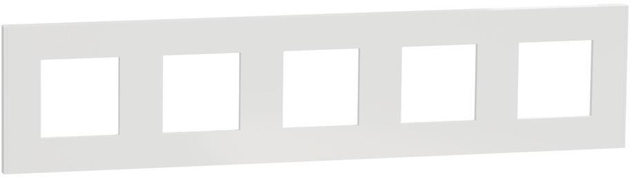 Лицева рамка 5х цвят Бял Unica Déco SE