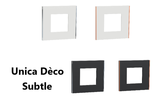 Лицеви рамки Unica Déco Subtle SE