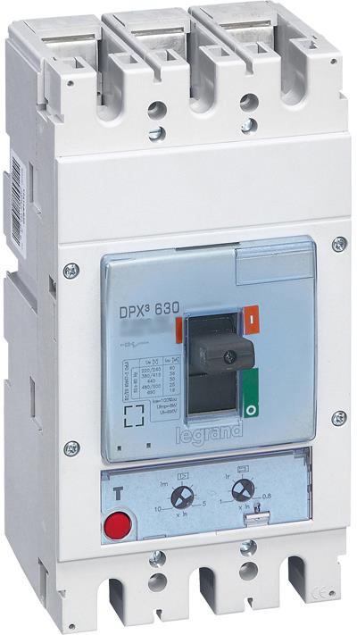 Автомат DPX3 630 TM 3P 400A 100кA регулируем (In x 0.8...1) Legrand