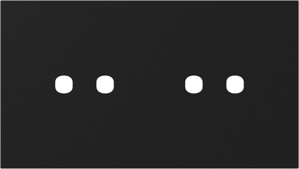 Рамка 2+2 мод. (2P+2P) цвят Черно мат Modul Edge TEM