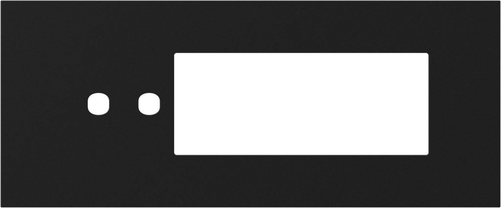 Рамка 7 мод. (2P+5M) цвят Черно мат Modul Edge TEM