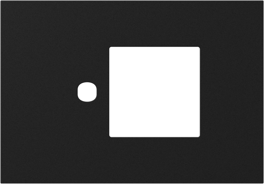 Рамка 3 мод. (1P+2M) цвят Черно мат Modul Edge TEM