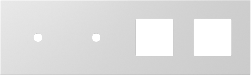Рамка 2+2+2+2 мод. (2P+4M) цвят Бяло мат Modul Edge TEM