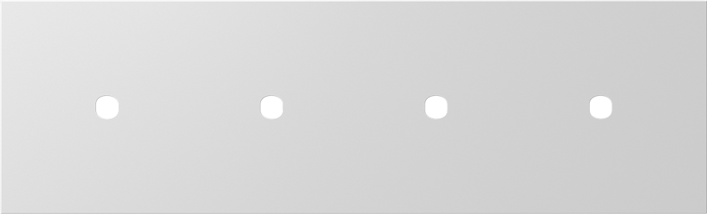 Рамка 2+2+2+2 мод. (1P+1P+1P+1P) цвят Бяло мат Modul Edge TEM