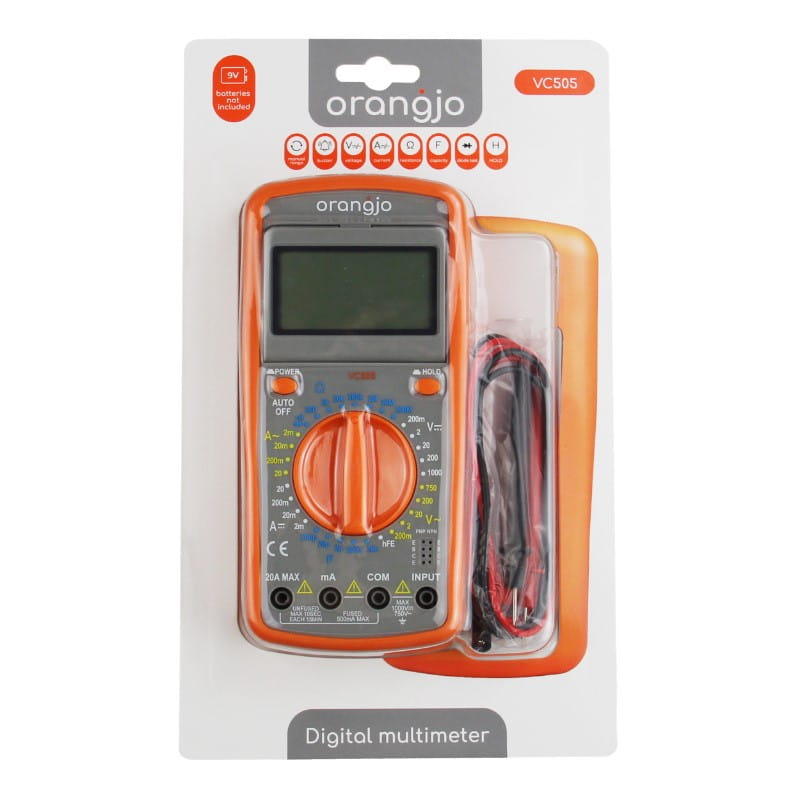 Дигитален мултицет 0…700Vac/dc, LCD и звук, ORANGJO