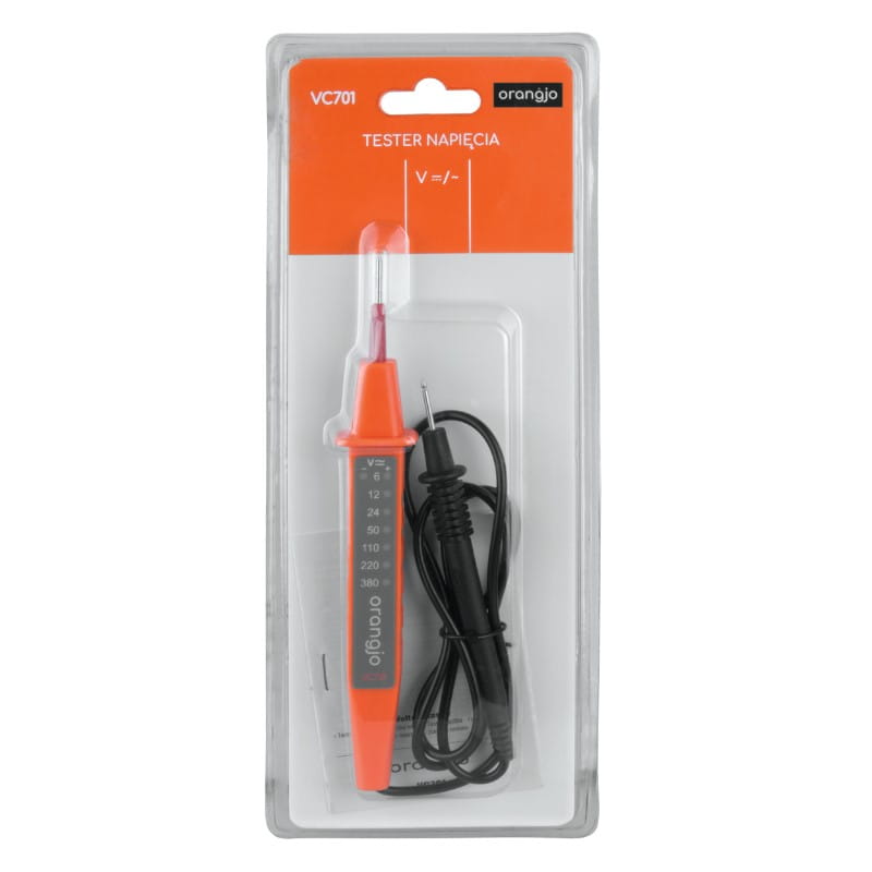 Детектор на напрежение със сонди 6…380Vac/dc, LED, ORANGJO