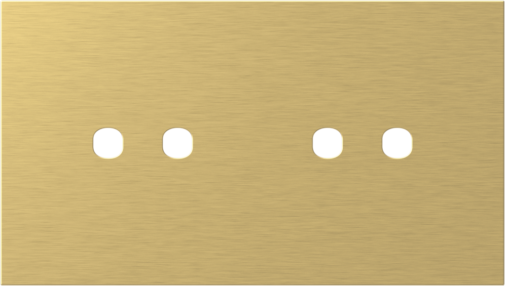 Рамка 2+2 мод. (2P+2P) цвят Злато Modul Edge TEM