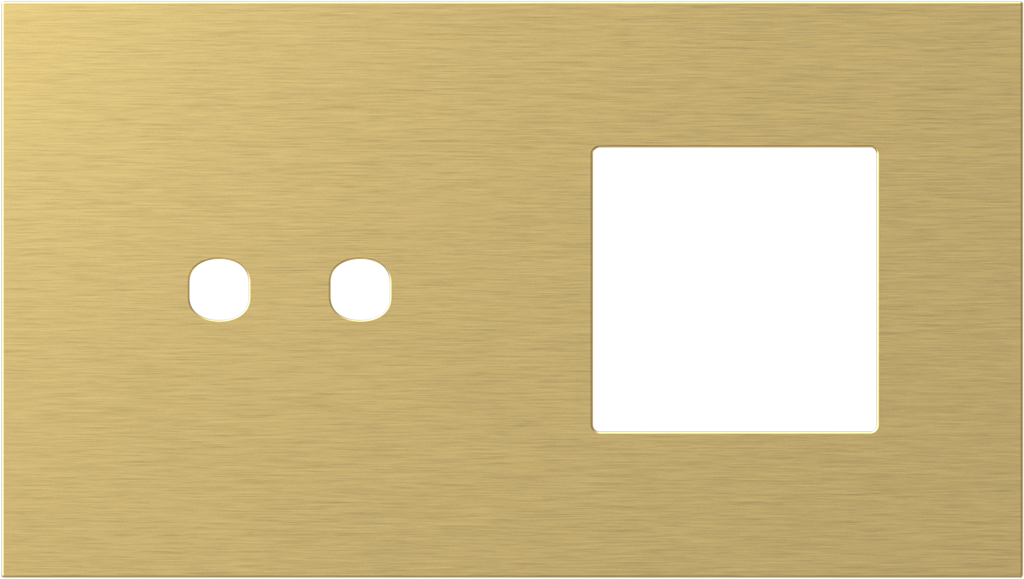 Рамка 2+2 мод. (2P+2M) цвят Злато Modul Edge TEM