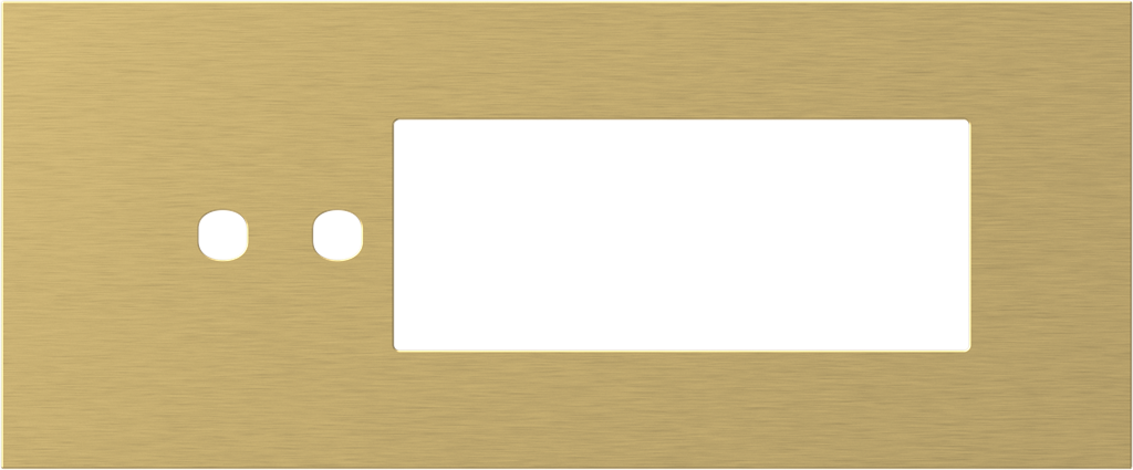 Рамка 7 мод. (2P+5M) цвят Злато Modul Edge TEM