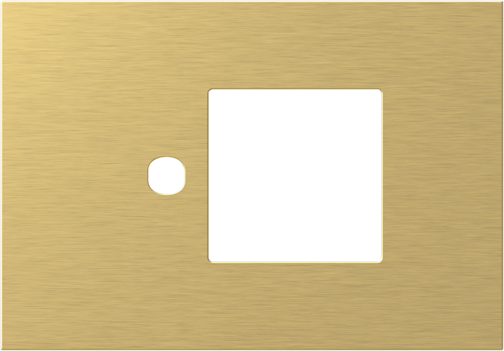 Рамка 3 мод. (1P+2M) цвят Злато Modul Edge TEM