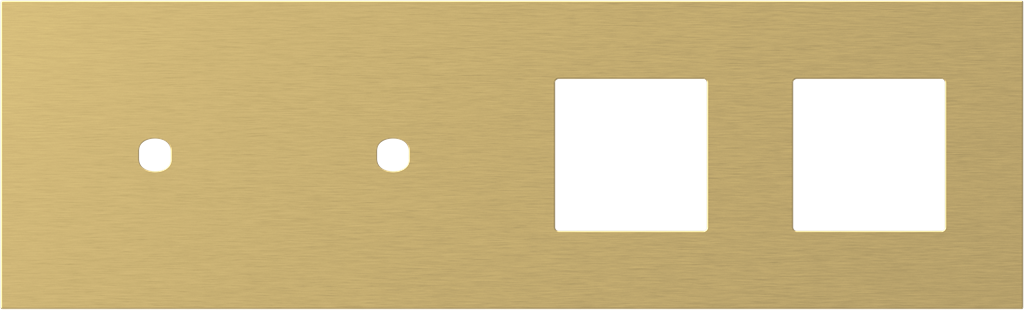 Рамка 2+2+2+2 мод. (2P+4M) цвят Злато Modul Edge TEM