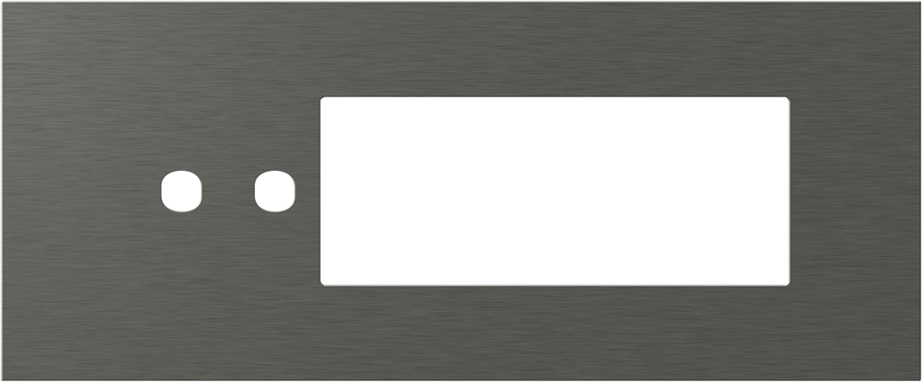 Рамка 7 мод. (2P+5M) цвят Антрацит Modul Edge TEM