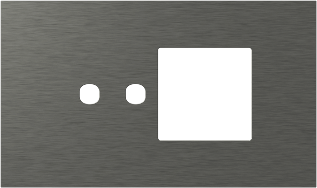 Рамка 4 мод. (2P+2M) цвят Антрацит Modul Edge TEM