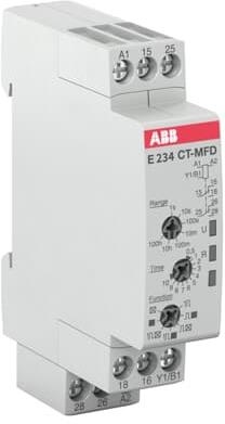 Реле за време, мултифункционално, CT-MFD, 7x 0.05s...100h, 2c/o 5A, 12...240Vac ABB
