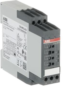 Реле за контрол на фази, последователност, CM-MPS.43S, 2c/o, L1-L2-L3=300...500Vac ABB