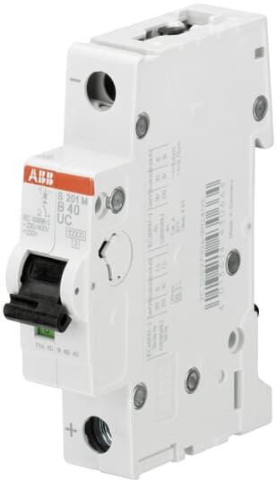 Автоматичен прекъсвач S201MUC 1P 2A крива C 10kA ABB