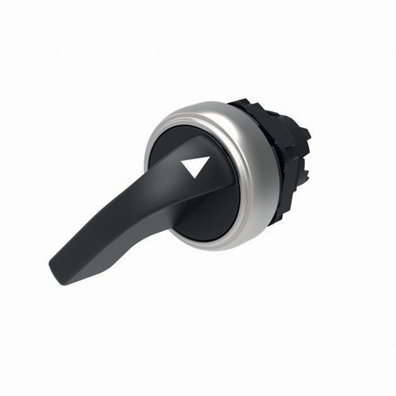 Глава за превключвател черен 1-2 с възврат IP66 Compact Scame