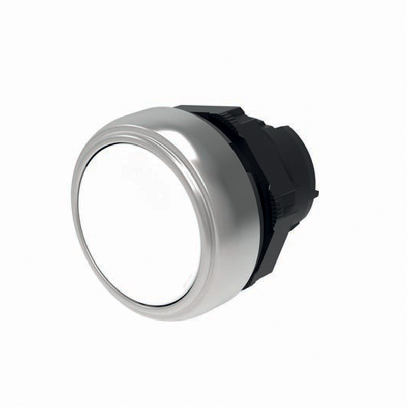 Глава за бутон бял с основа Ø22mm IP66 Compact Scame
