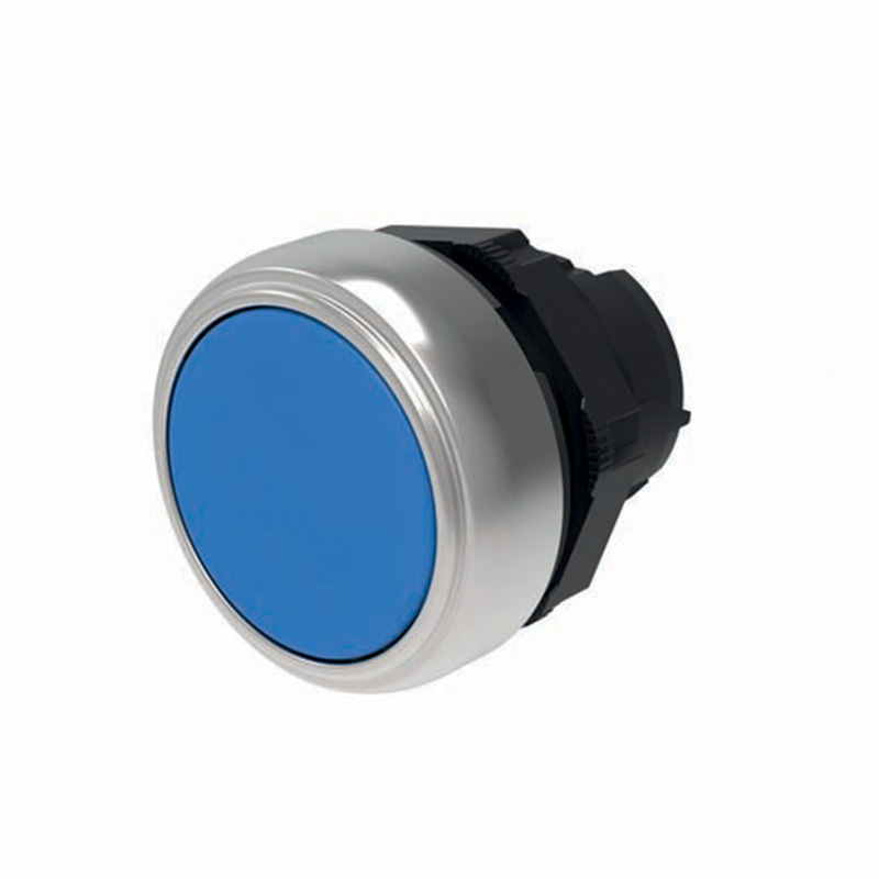 Глава за бутон син с основа Ø22mm IP66 Compact Scame