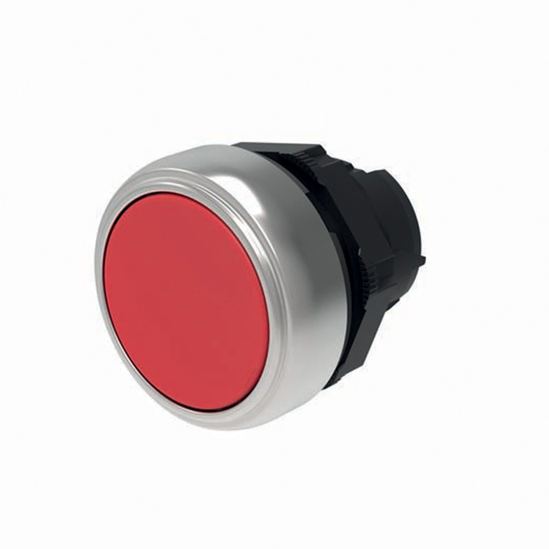 Глава за бутон червен с основа Ø22mm IP66 Compact Scame