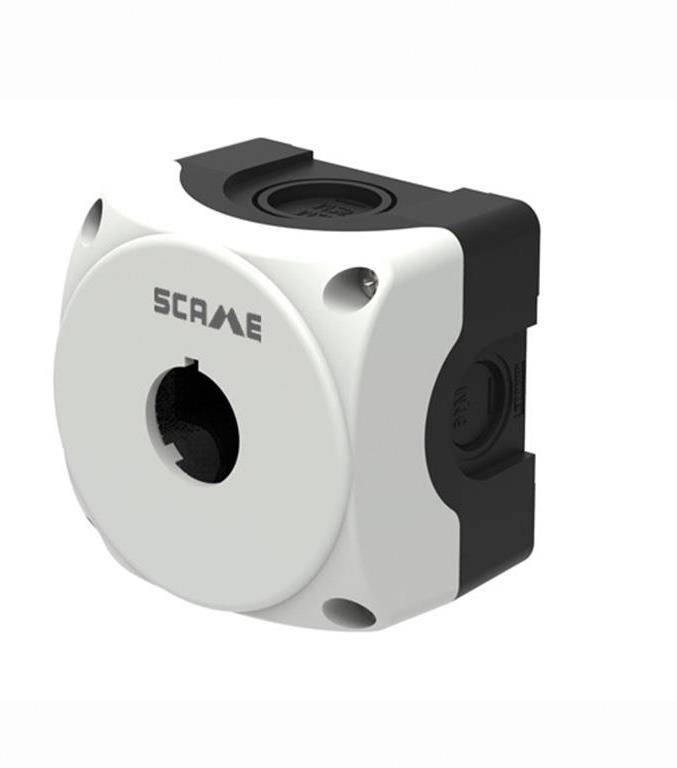 Бутониера празна с 1 отвор Ø22mm сива IP66 Compact Scame