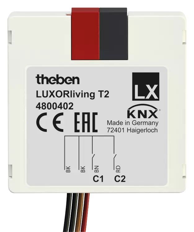 Модул входове T2 2х канала 40х40mm LUXORliving Theben