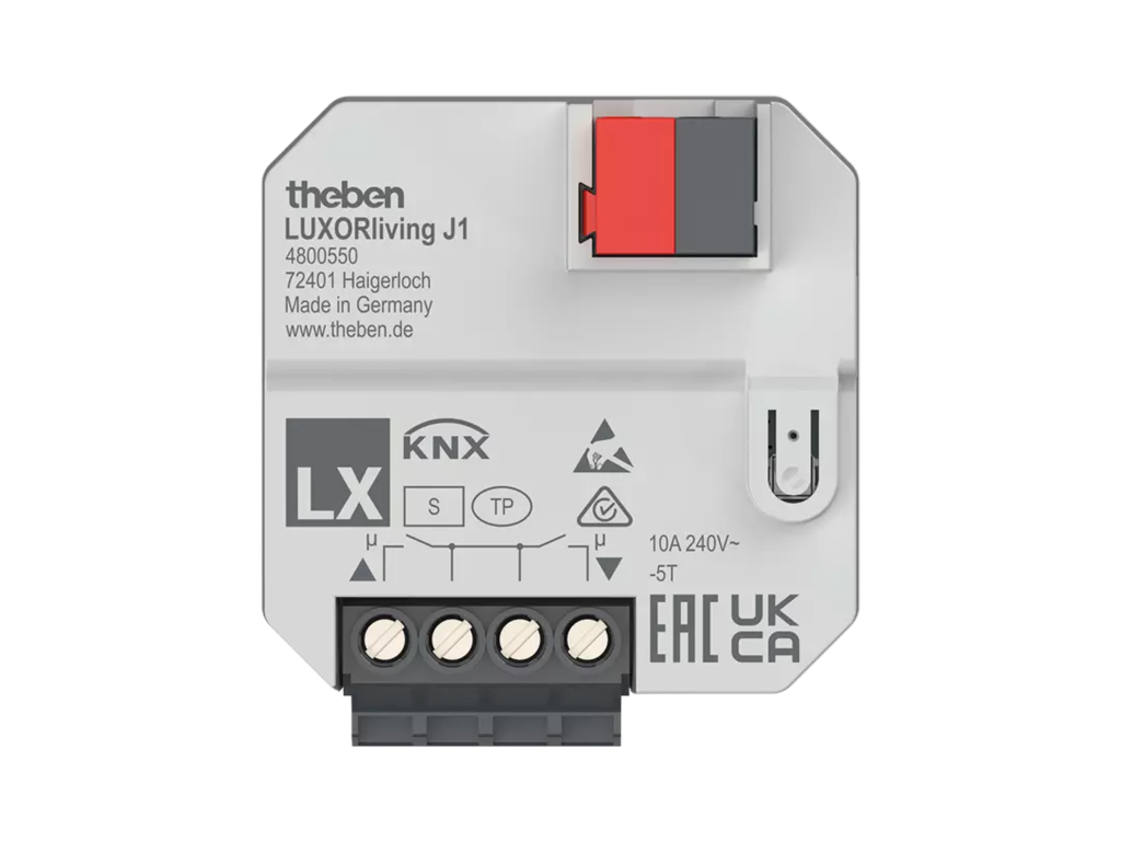 Модул щори J1 1х 10A 44х44mm LUXORliving Theben