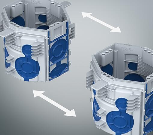 Конзолна кутия за тухлени стени UP¹ ECON Fix, Ø60мм, дълбочина 66мм, Kaiser