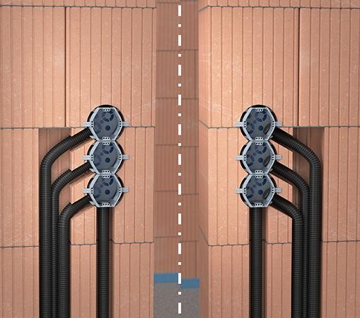 Конзолна кутия за тухлени стени UP¹ ECON Fix, Ø60мм, дълбочина 66мм, Kaiser