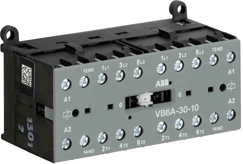 Контактор реверсивен VB6A-30-10 3P 4kW 1NO 24V 50-60Hz ABB