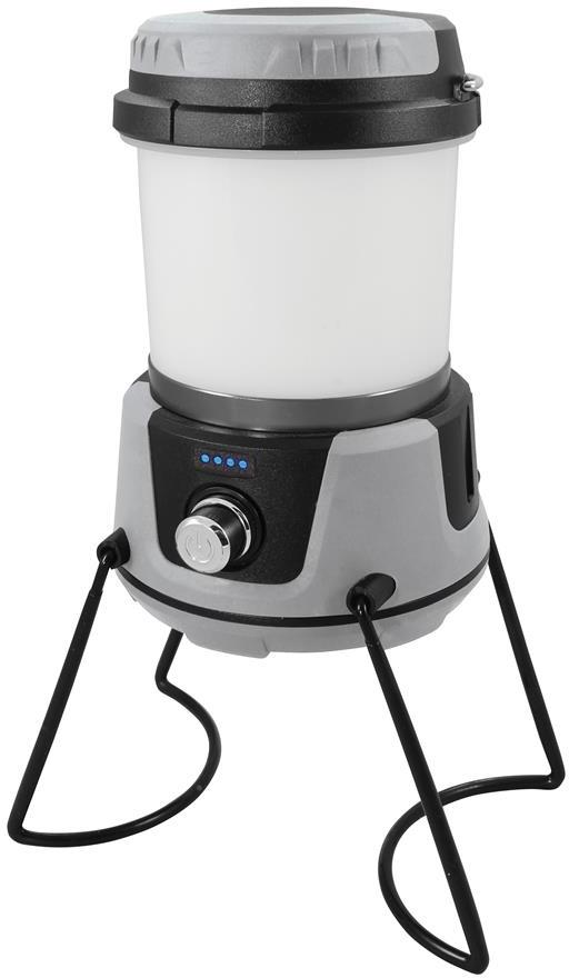 Мултифункционална LED лампа 10W 580 lm с акумулатор 4,0 Ah, 4 светлинни режима, с USB A+C зарядно, IP44 Commel