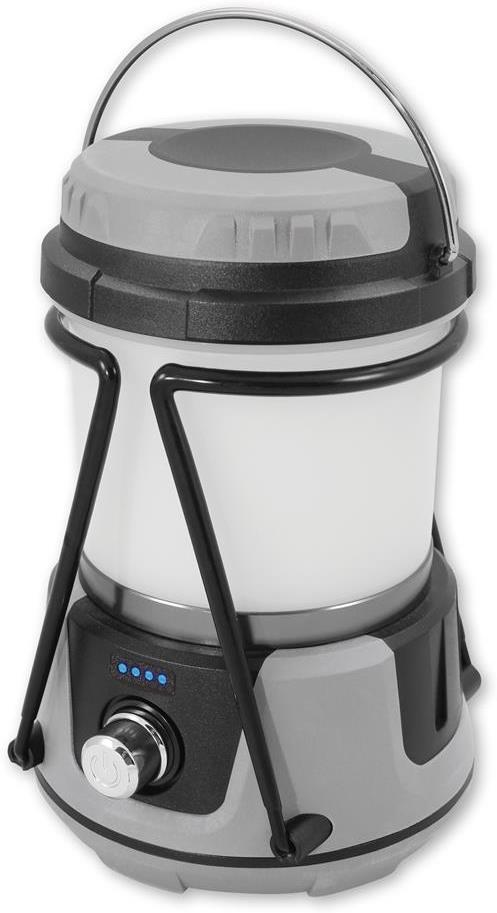 Мултифункционална LED лампа 10W 580 lm с акумулатор 4,0 Ah, 4 светлинни режима, с USB A+C зарядно, IP44 Commel