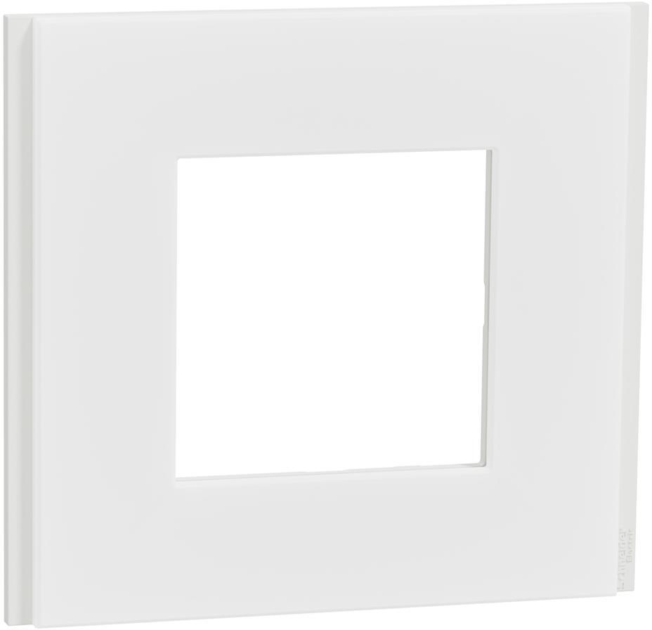 Лицева рамка 1х цвят Бял мат Unica Déco SE