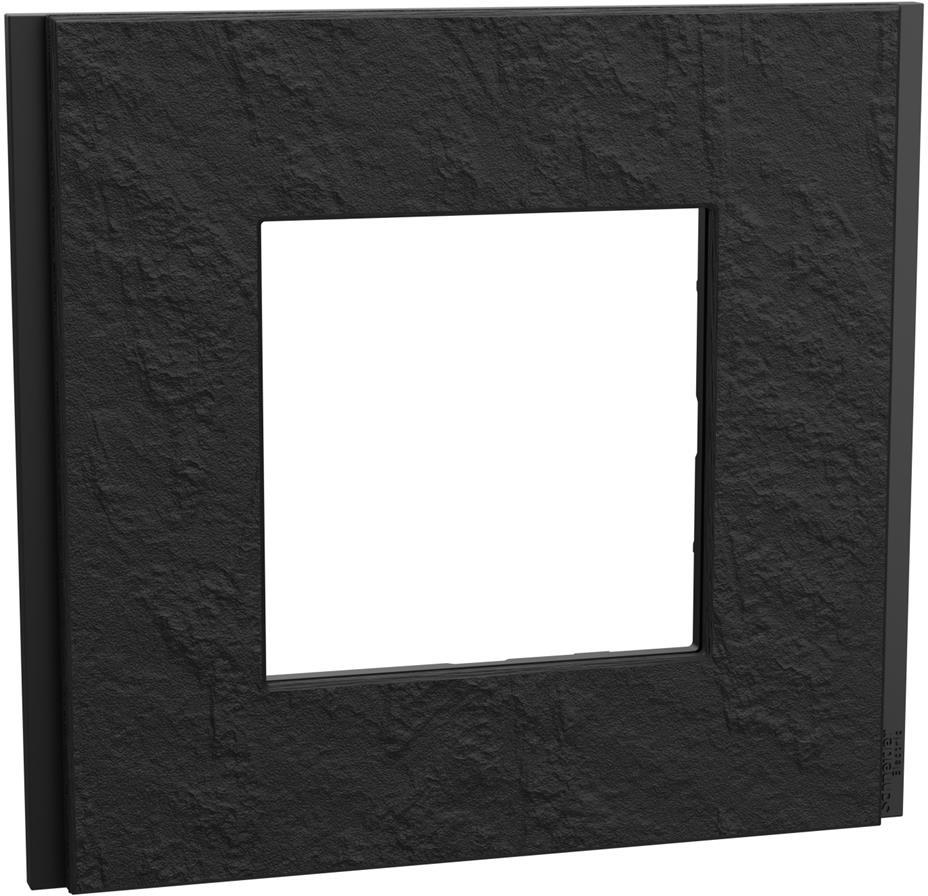 Лицева рамка 1х цвят Тъмен камък Unica Déco SE
