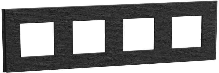 Лицева рамка 4x цвят Тъмен камък Unica Déco SE