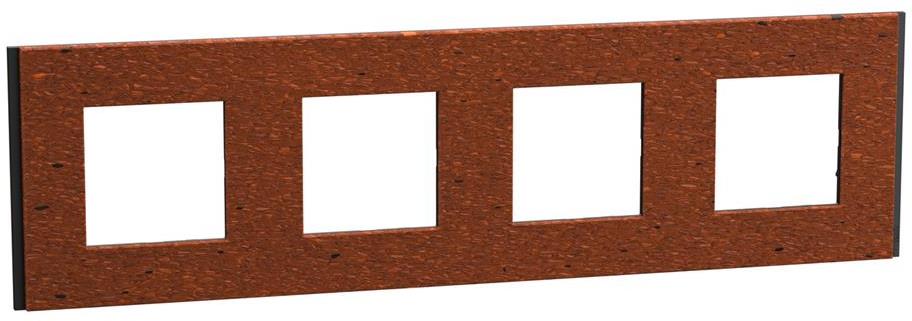 Лицева рамка 4х цвят Теракота Unica Déco SE