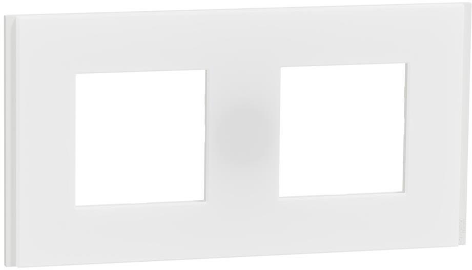 Лицева рамка 2х цвят Бял мат Unica Déco SE
