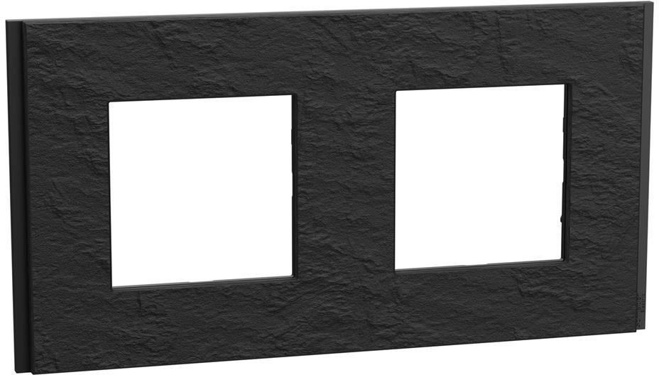 Лицева рамка 2x цвят Тъмен камък Unica Déco SE