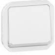 Бутон с времезадръжка и подсветка механизъм цвят Бял IP55 Plexo New Legrand