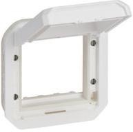 Адаптер за Mosaic 45x45мм с плътен капак механизъм цвят Бял IP55 Plexo New Legrand