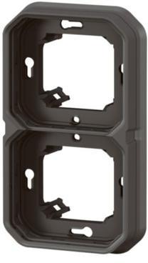 Рамка ДВОЙНА за скрит монтаж цвят Антрацит IP55 Plexo New Legrand