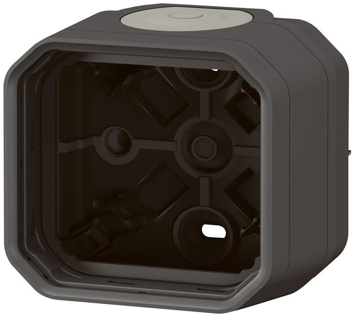 Кутия с 2х гумени мембрани за открит монтаж цвят Антрацит IP55 Plexo New Legrand