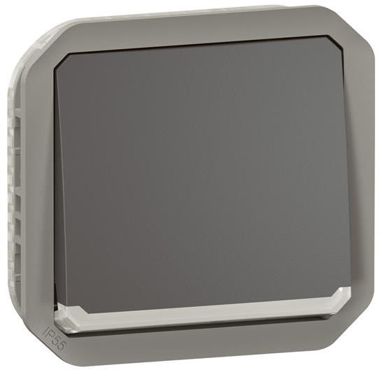 Девиаторен ключ с подсветка механизъм цвят Антрацит IP55 Plexo New Legrand
