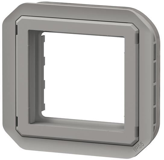 Адаптер за Mosaic 45x45мм без капак механизъм цвят Сив IP55 Plexo New Legrand