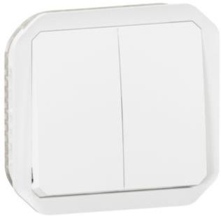 Сериен ключ/бутон механизъм цвят Бял IP55 Plexo New Legrand