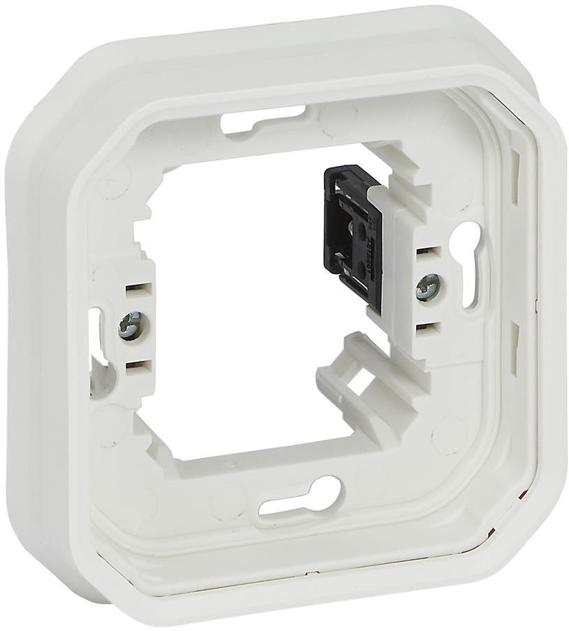 Рамка за скрит монтаж със скоби цвят Бял IP55 Plexo New Legrand