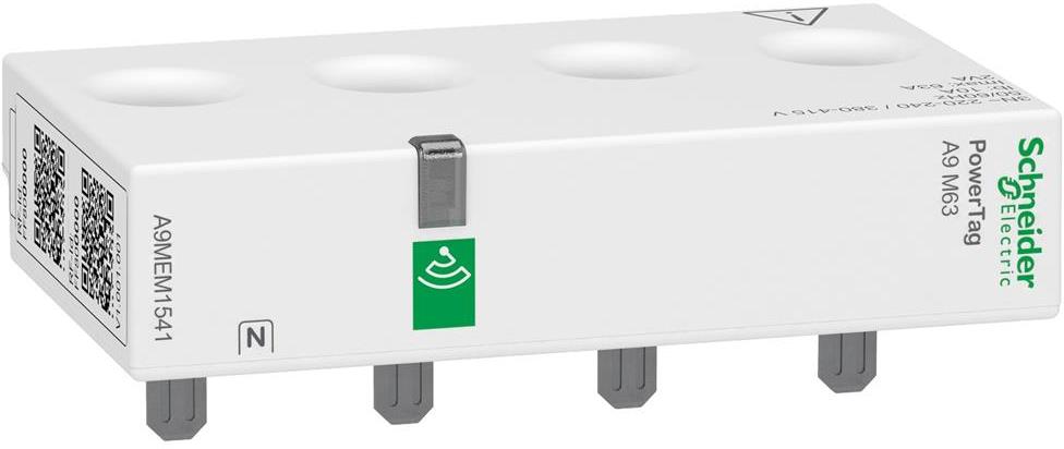 Мерител PowerTag Energy M63 3P+N, монтаж отгоре, SE